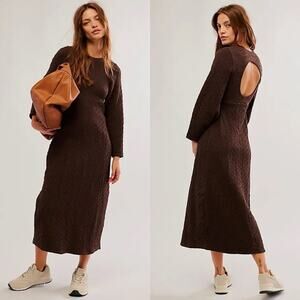 Free People Gabby Seamless Midi Dress M/L NWOT